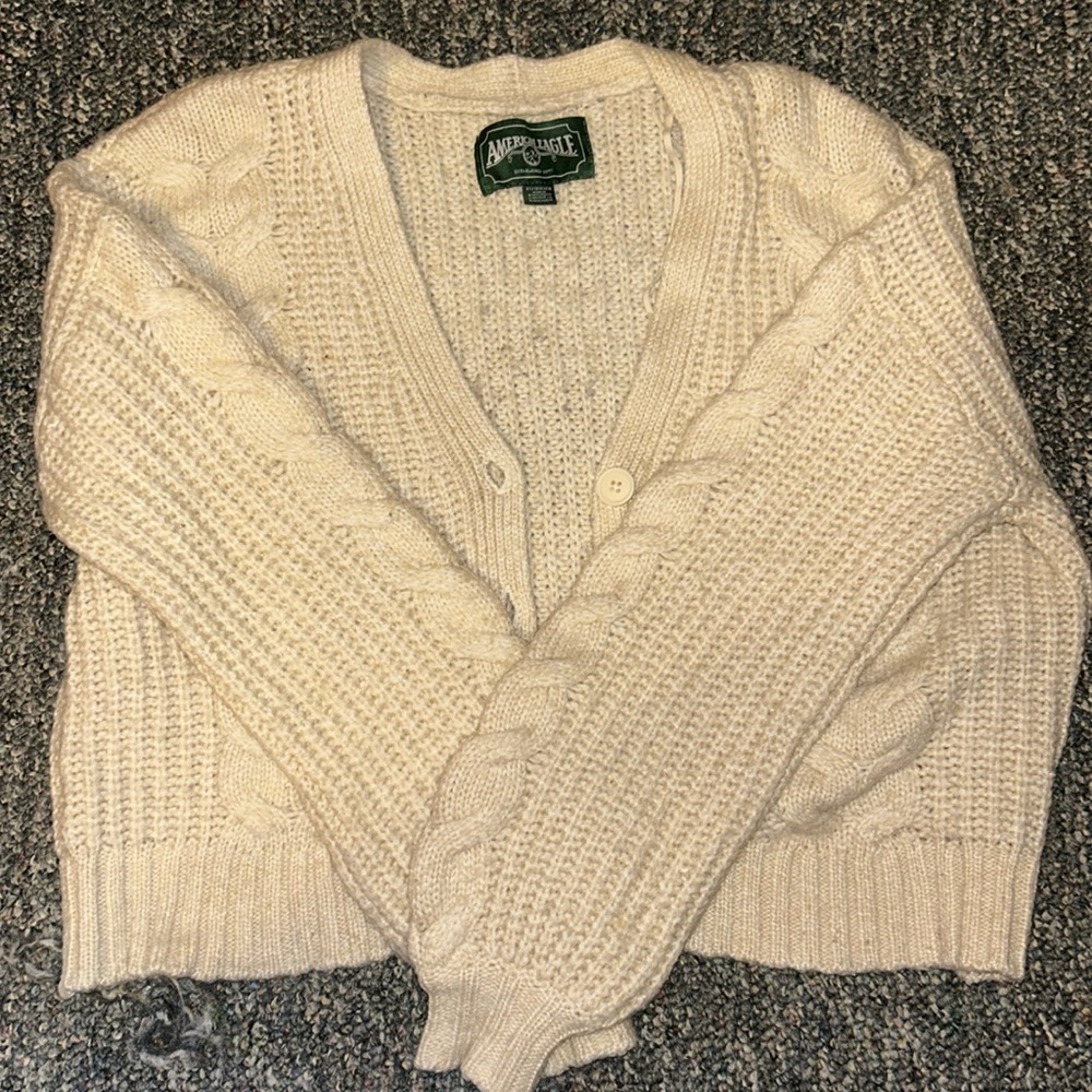 American Eagle Button Down Knit Sweater